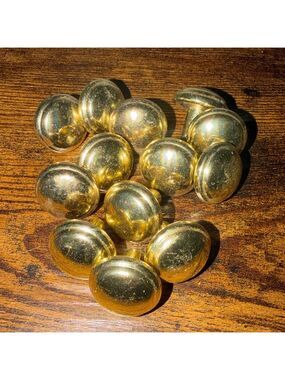Vintage Solid Brass Drawer Knobs set of 13 | Heavy Duty | Cabinet Hardware